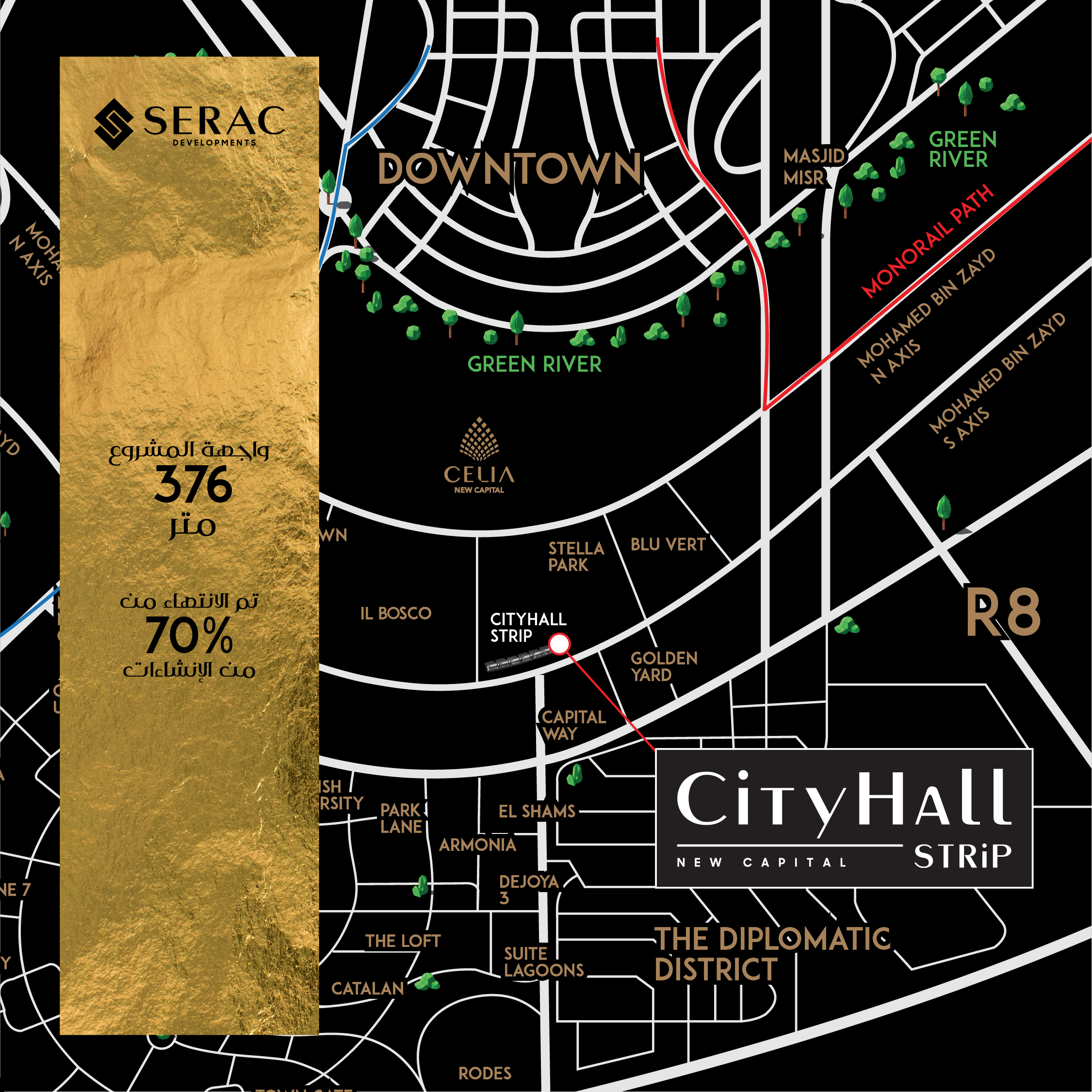 Cityhall Strip Map-New capital